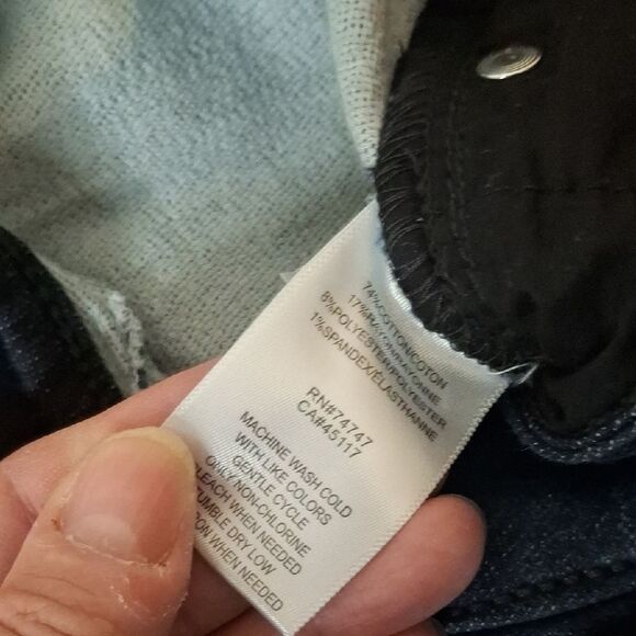 Natural Reflections Dark Wash Denim Jeans size 8 - Picture 4 of 6